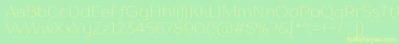 Drugs Font – Yellow Fonts on Green Background