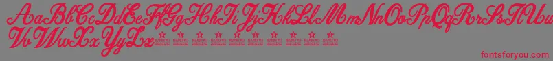 DattermatterPersonalUse Font – Red Fonts on Gray Background