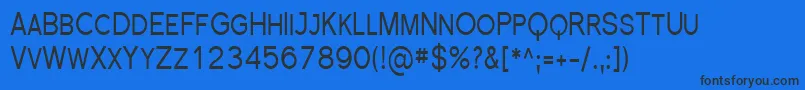 Sfflorencesanssccond Font – Black Fonts on Blue Background