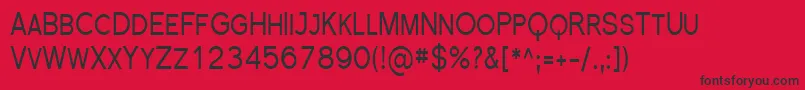 Sfflorencesanssccond Font – Black Fonts on Red Background