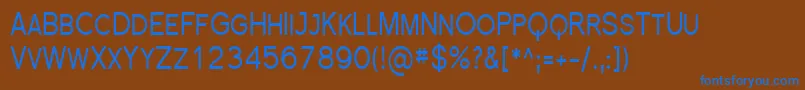 Sfflorencesanssccond Font – Blue Fonts on Brown Background