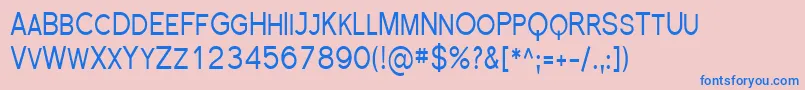 Sfflorencesanssccond Font – Blue Fonts on Pink Background