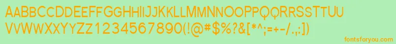 Sfflorencesanssccond Font – Orange Fonts on Green Background