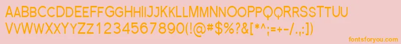 Sfflorencesanssccond Font – Orange Fonts on Pink Background