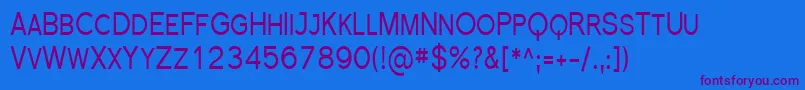 Sfflorencesanssccond Font – Purple Fonts on Blue Background