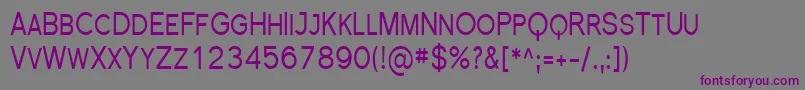 Шрифт Sfflorencesanssccond – фиолетовые шрифты на сером фоне