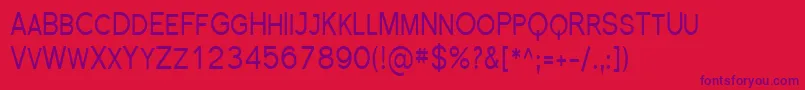 Sfflorencesanssccond Font – Purple Fonts on Red Background