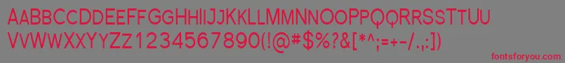 Sfflorencesanssccond Font – Red Fonts on Gray Background
