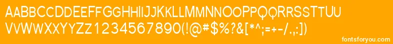 Sfflorencesanssccond Font – White Fonts on Orange Background