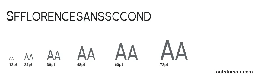 Размеры шрифта Sfflorencesanssccond