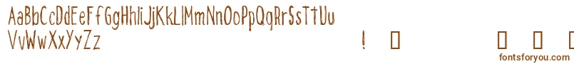 Шрифт CfaloneontheearthdemoRegul – коричневые шрифты на белом фоне