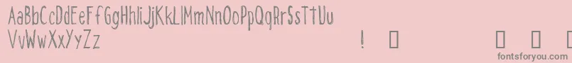 CfaloneontheearthdemoRegul Font – Gray Fonts on Pink Background