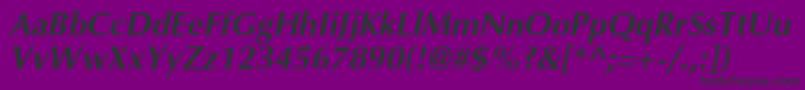 AgoptBi Font – Black Fonts on Purple Background