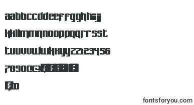 Pastcorps font – stencil Fonts