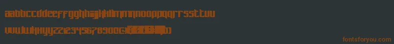 Шрифт Pastcorps – коричневые шрифты на чёрном фоне