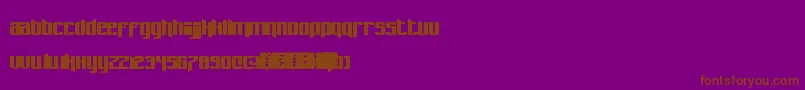 Pastcorps Font – Brown Fonts on Purple Background