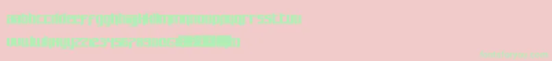 Weitere Informationen zur Pastcorps-Schriftart Pastcorps-Schriftart – Grüne Schriften auf rosa Hintergrund