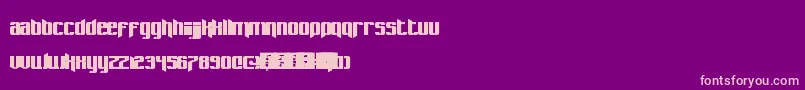 Pastcorps Font – Pink Fonts on Purple Background