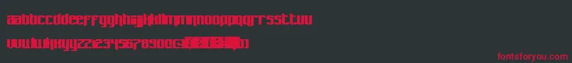 Pastcorps Font – Red Fonts on Black Background