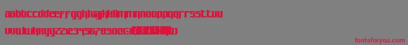 Pastcorps Font – Red Fonts on Gray Background