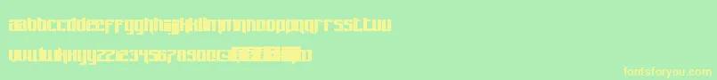 Pastcorps Font – Yellow Fonts on Green Background