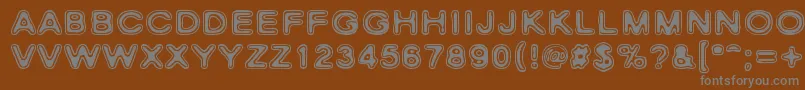 RhoCassiopeiae Font – Gray Fonts on Brown Background