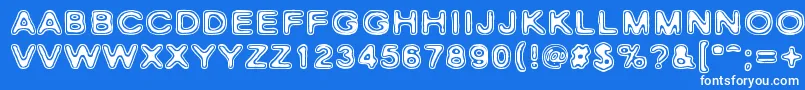 RhoCassiopeiae Font – White Fonts on Blue Background