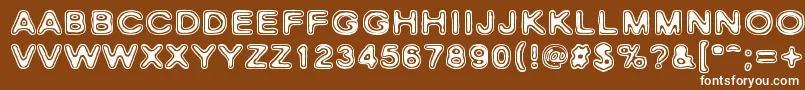 RhoCassiopeiae Font – White Fonts on Brown Background