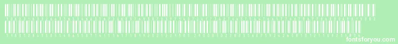 V300001-Schriftart – Weiße Schriften auf grünem Hintergrund