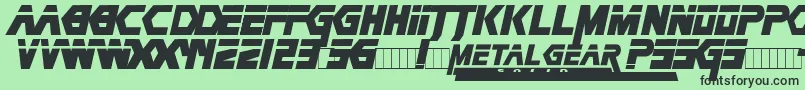 Шрифт Metag – чёрные шрифты на зелёном фоне
