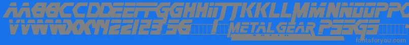 Metag Font – Gray Fonts on Blue Background
