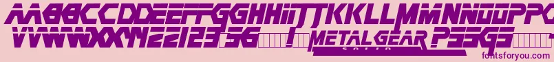 Metag-Schriftart – Violette Schriften auf rosa Hintergrund