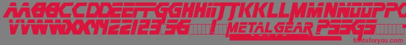 Metag Font – Red Fonts on Gray Background