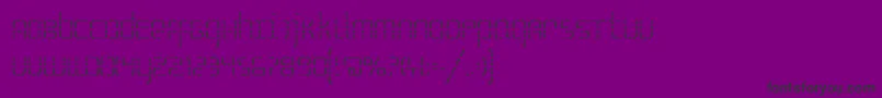 SSelfism-fontti – mustat fontit violetilla taustalla