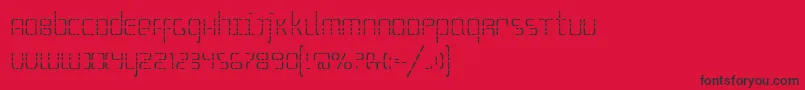 SSelfism Font – Black Fonts on Red Background