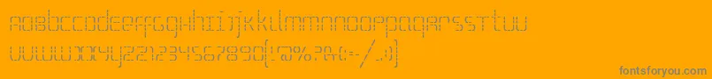 Weitere Informationen zur SSelfism-Schriftart SSelfism-Schriftart – Graue Schriften auf orangefarbenem Hintergrund