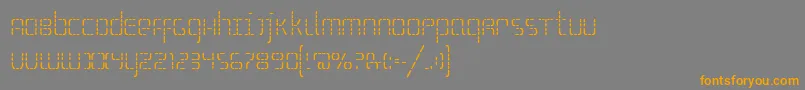 Шрифт SSelfism – оранжевые шрифты на сером фоне