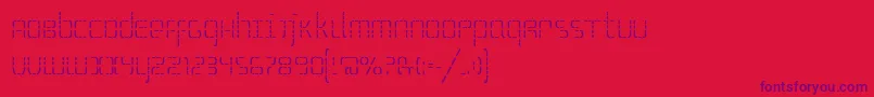 SSelfism Font – Purple Fonts on Red Background