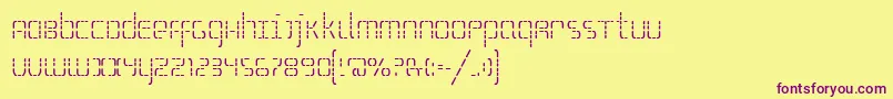 Шрифт SSelfism – фиолетовые шрифты на жёлтом фоне