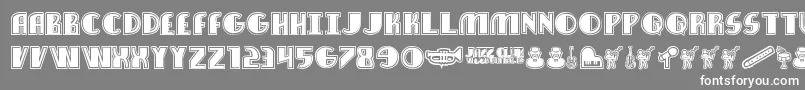 JazzClub Font – White Fonts on Gray Background