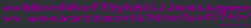 Severed Font – Purple Fonts on Black Background