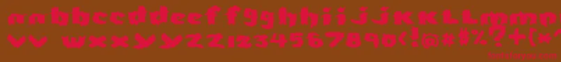 Severed Font – Red Fonts on Brown Background