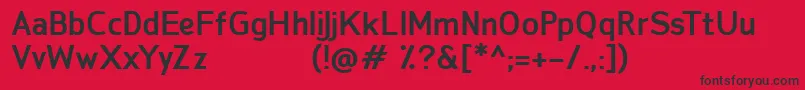 SanFredianoBold Font – Black Fonts on Red Background