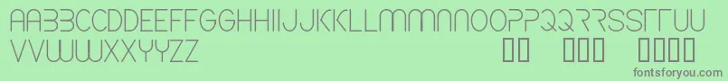 CfspaceshipRegular Font – Gray Fonts on Green Background