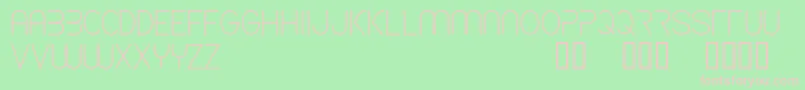CfspaceshipRegular Font – Pink Fonts on Green Background