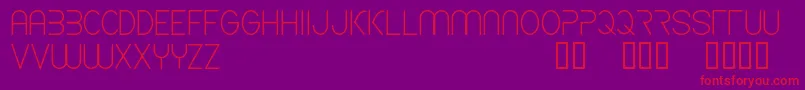 CfspaceshipRegular Font – Red Fonts on Purple Background