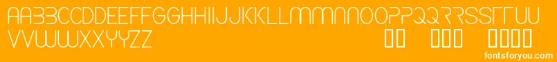 Saiba mais sobre a fonte CfspaceshipRegular Fonte CfspaceshipRegular – fontes brancas em um fundo laranja