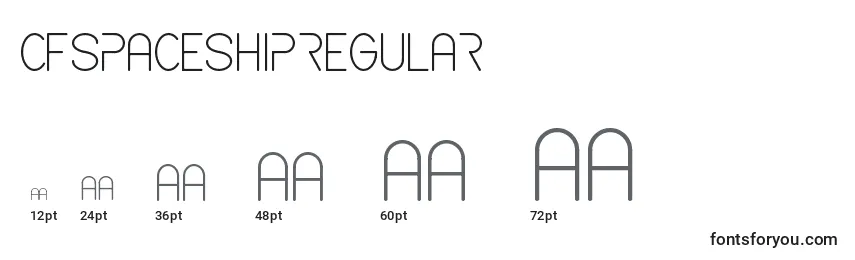CfspaceshipRegular Font Sizes