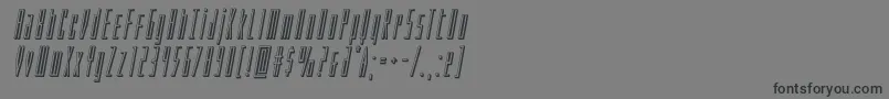 Phantacon3Dital Font – Black Fonts on Gray Background