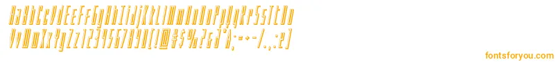 Phantacon3Dital Font – Orange Fonts on White Background